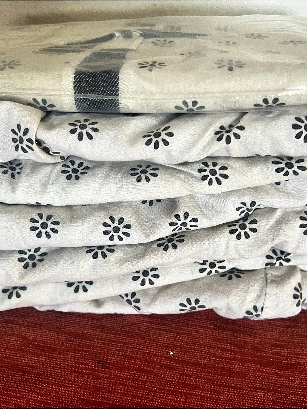 Pottery Barn Emily & Meritt Floral Pillow Cover Sham in Cream & Gray